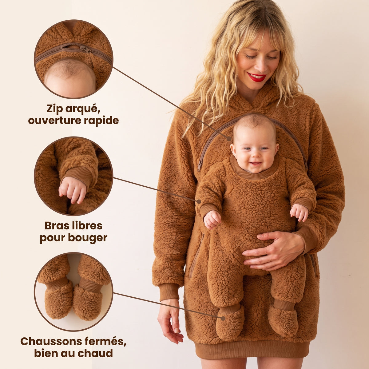 Sweat Porte-Bébé Mains Libres